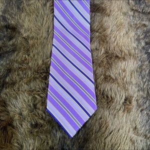 Bacharach Double Purple , Blue & Brown tie
